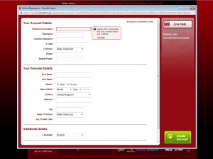 32red casino registration page